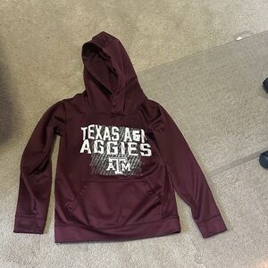 Texas A&M Aggies Maroon Hoodie kids sz 8
